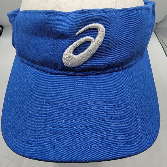 Asics Adults Blue Visor Hat One Size Fits Most Golf Adjustable Casual Outdoors - Picture 7 of 8